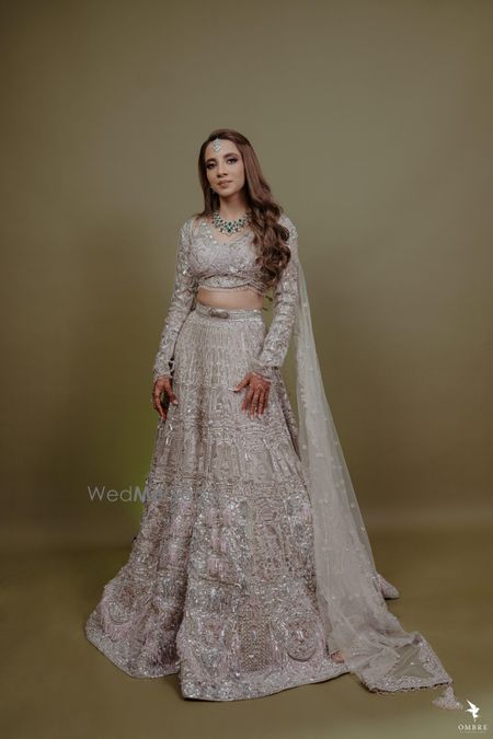 Photo of ivory falguni and shane lehenga with cape dupatta for sangeet