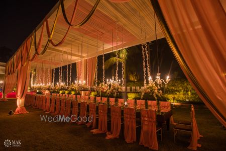 Photo of Gorgeous table setting for the wedding