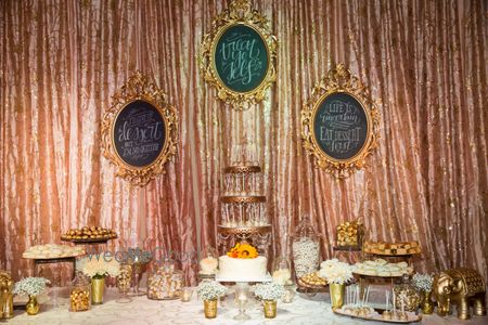 Photo of dessert table setup