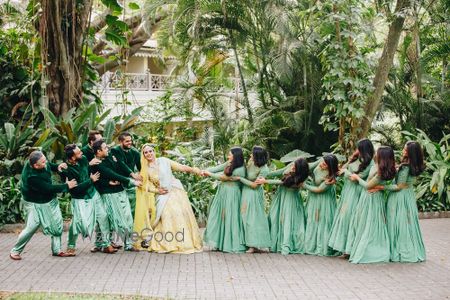 Photo of Tug of war photo with brothers and sisters