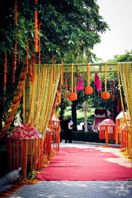 Photo of funky mehendi decor