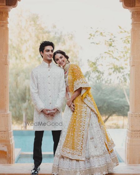 Photo of kiara advani on her mehendi with her brother