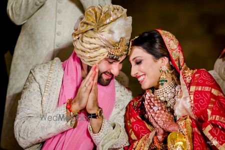 Photo of Couple portrait right after the ceremony