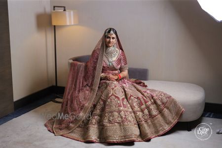 Photo of turkish pink offbeat bridal lehenga