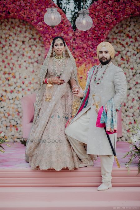 Photo of Bride & groom post the anand karaj