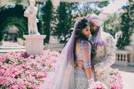 Photo of Sikh wedding couple