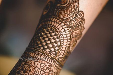 Photo of arabian style mehendi design