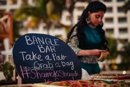 Photo of Bangle bar for mehendi favours