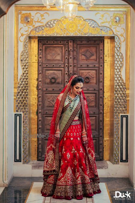 Red Bridal Lehenga Photo