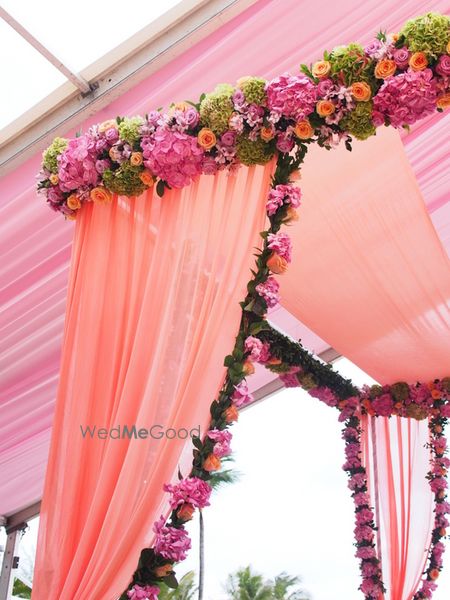 Photo of floral mandap