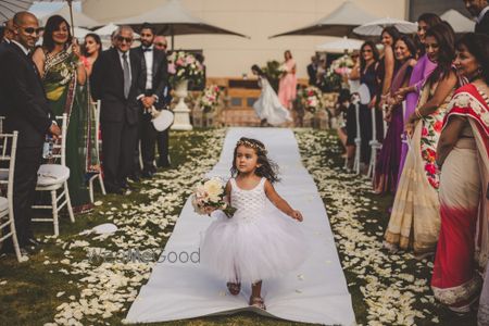 Photo of Flower girl at Indian wedding