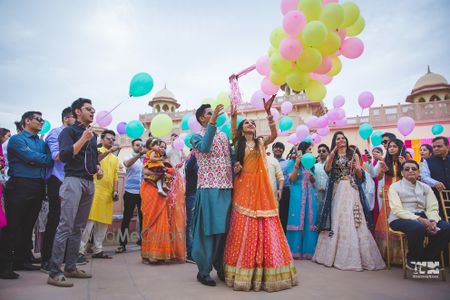 Photo of Baraat or mehendi idea with balloon send off