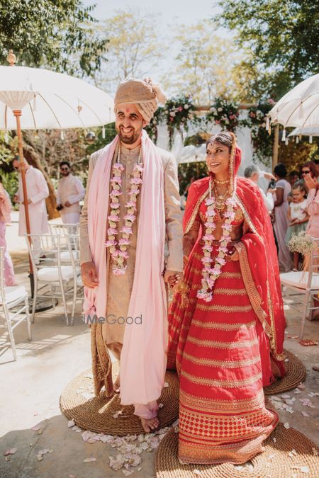 Photo of candid couple shot during wedding