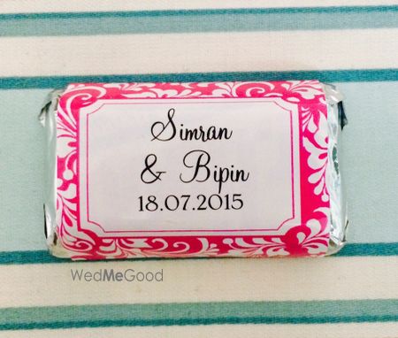 Photo of Wedding chocolates with personalised covers