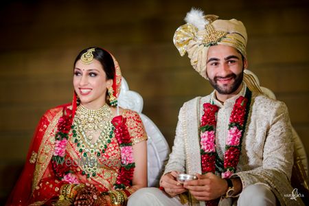 Photo of A perfect couple portrait captured during the ceremony