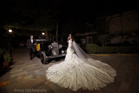 Photo of Christian Wedding Gown with Massive Train