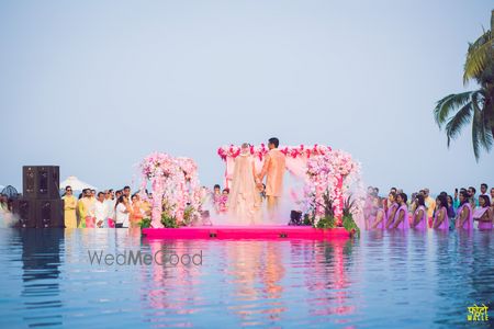 Photo of Unique mandap idea on water