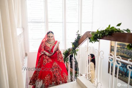 Photo of bridal entry shot