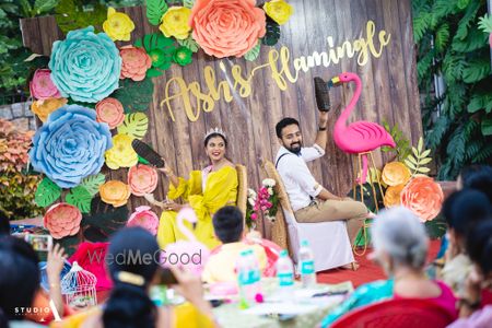 Photo of Flamingo theme common bachelor party