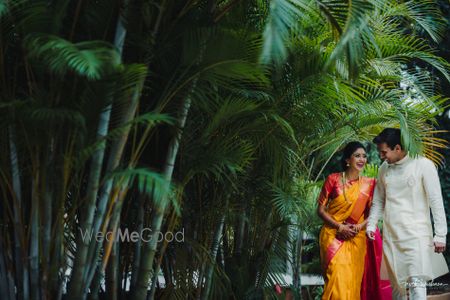 Photo of Cute and candid couple portrait