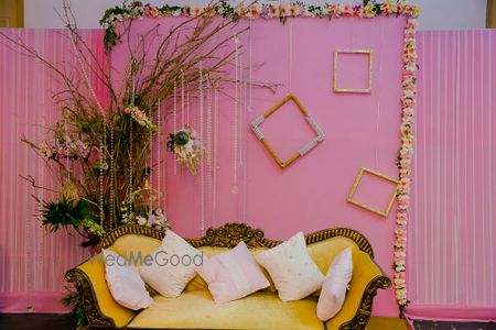 Photo of Light pink stage decor