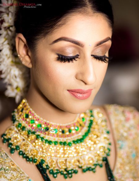 Photo of Soft bridal peach makeup