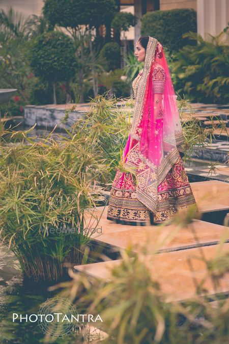 Bright Pink Bridal Lehenga Photo