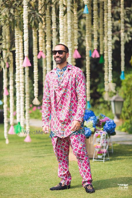 Photo of Quirky mehendi groomwear