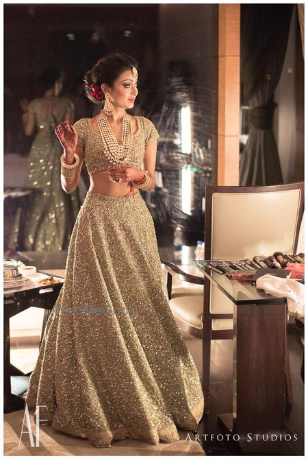 Photo of unusual lehenga colors