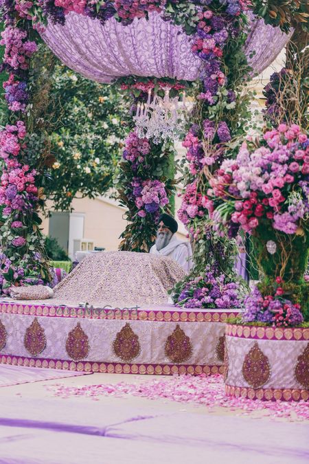 Photo of Lavender anand karaj decor