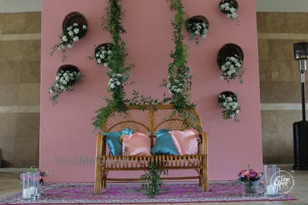 Photo of home decor seating idea for the mehendi