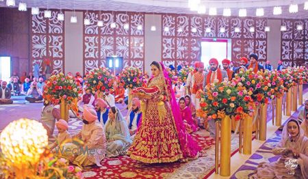 Bright Pink Bridal Lehenga Photo