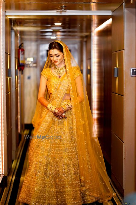 Photo of Orange offbeat bridal lehenga colour