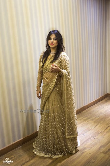 Photo of gold saree