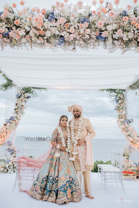 Photo of couple shot on wedding day