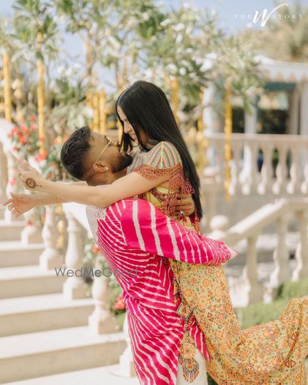 Photo of Hardik & Natasa Mehendi and Haldi look