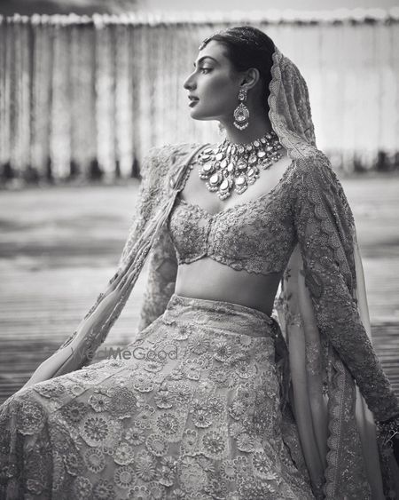 Photo of Athiya Shetty in Beautiful Custom Made Old Rose Lehenga