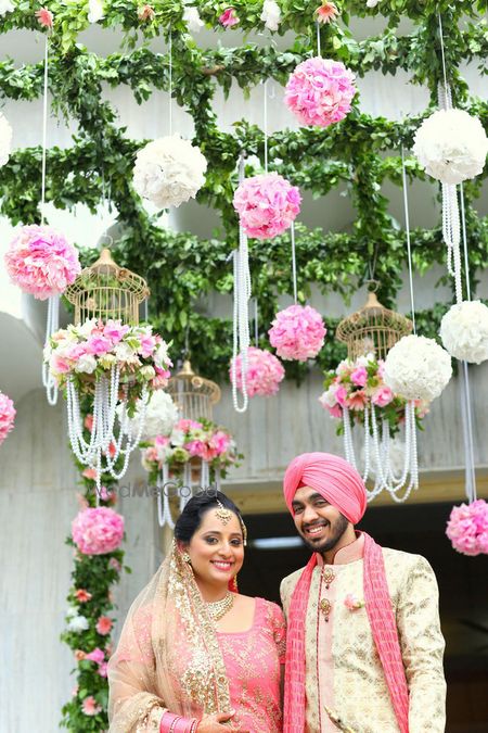 Photo of Floral pink and white floral decor ,