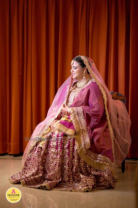 Photo of bridal portrait in lehenga