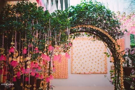 Photo of hanging pink decor