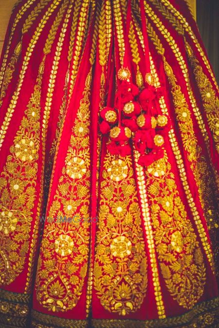 Photo of Bridal lehenga in velvet