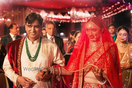 Photo of Bridal entry with veil