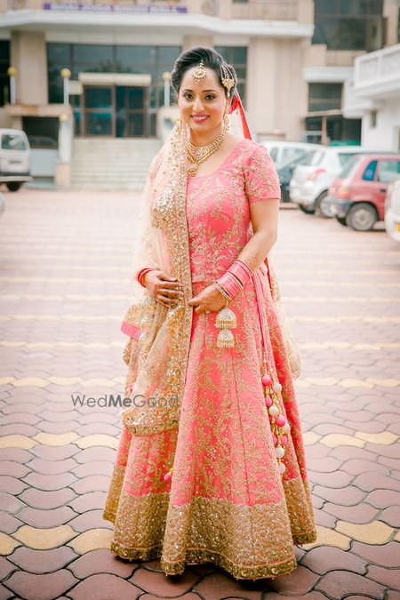 Photo of Pink sikh bridal anarkali