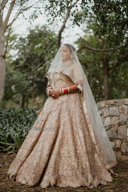 Photo of bride on her wedding day