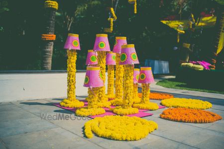 Photo of Genda phool decor idea with buckets