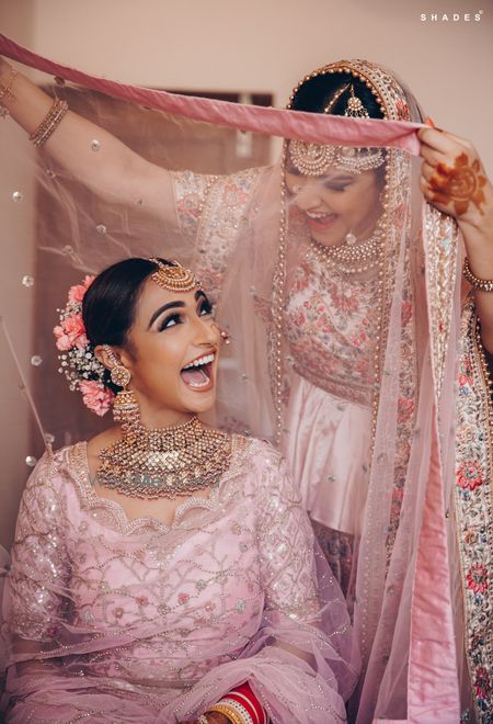 Photo of A fun bridesmaid photograph.