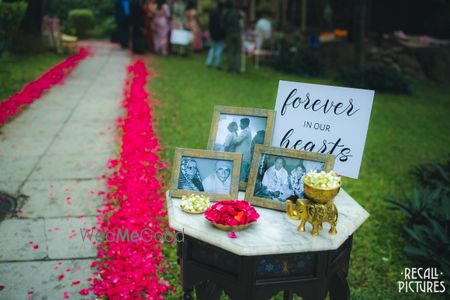 Photo of Keeping family photo frames on the table as decor