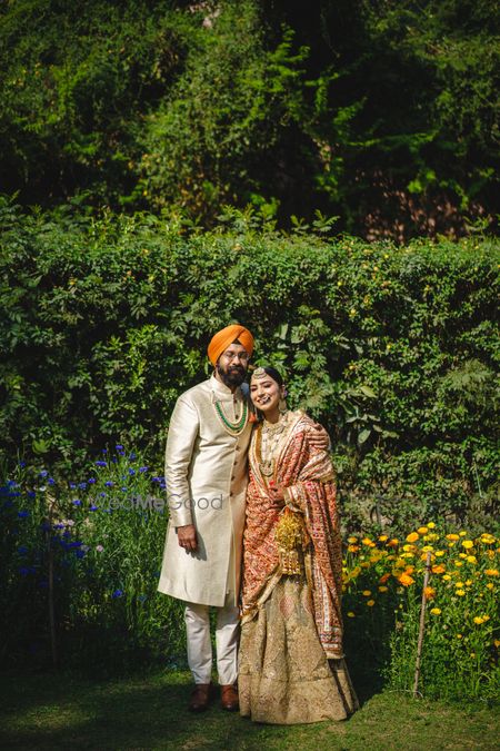 Photo of Bride & groom post the wedding rituals