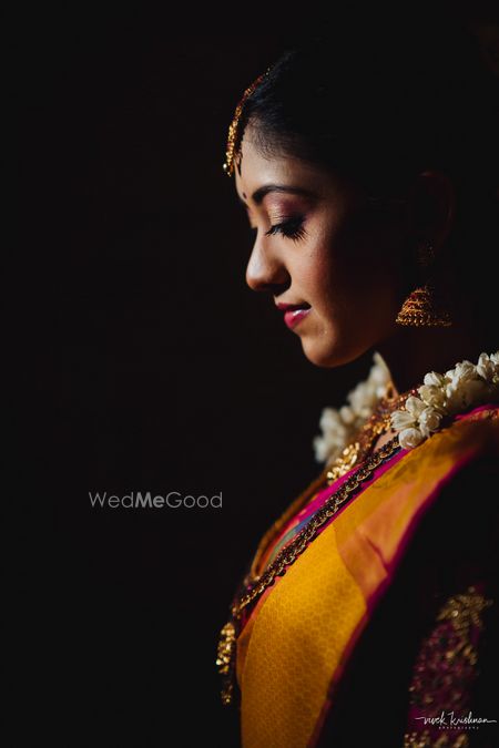 Photo of A pretty bridal portrait captured on the wedding day