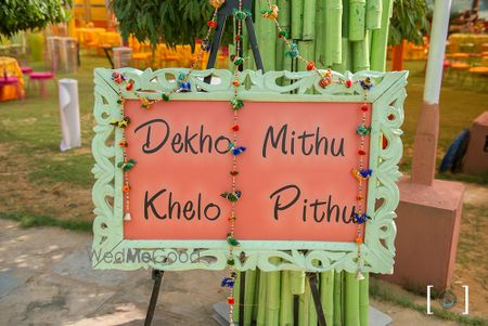 Photo of funky mehendi decor